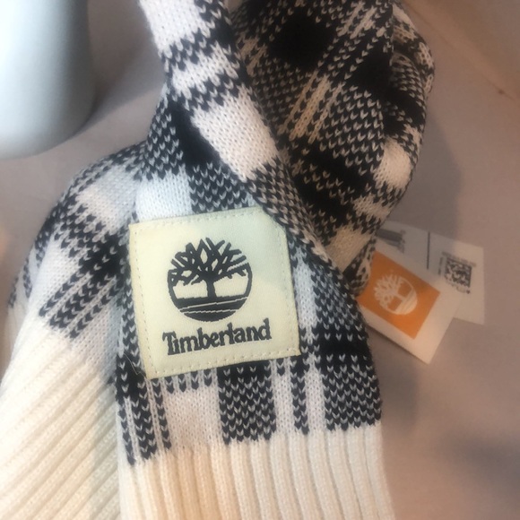 TIMBERLAND Plaid Flat Knit Scarf NWT - Picture 9 of 9